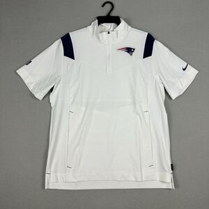 Nike NFL New England Patriots On-Field Sideline Coaches Half-Zip Jacket Mens L